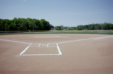 Lined softball field, by me